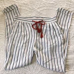 NWT Zara Orange and Black Stripe Pants - size XS